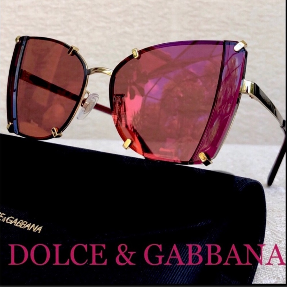DOLCE & GABBANA 53mm BUTTERFLY style sunglasses
